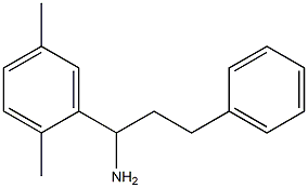 1-(2,5-dimethylphenyl)-3-phenylpropan-1-amine Struktur