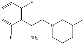 1-(2,6-difluorophenyl)-2-(3-methylpiperidin-1-yl)ethanamine Struktur