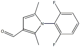 1-(2,6-difluorophenyl)-2,5-dimethyl-1H-pyrrole-3-carbaldehyde Struktur