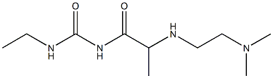 1-(2-{[2-(dimethylamino)ethyl]amino}propanoyl)-3-ethylurea Struktur