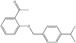 1-(2-{[4-(propan-2-yl)phenyl]methoxy}phenyl)ethan-1-one Struktur