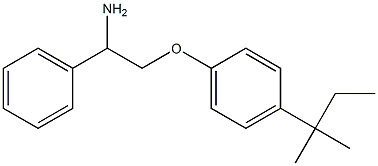 1-(2-amino-2-phenylethoxy)-4-(2-methylbutan-2-yl)benzene Struktur