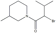 1-(2-bromo-3-methylbutanoyl)-3-methylpiperidine Struktur