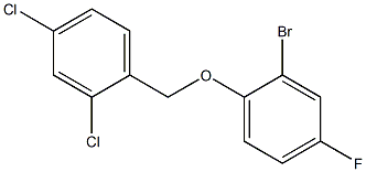 1-(2-bromo-4-fluorophenoxymethyl)-2,4-dichlorobenzene Struktur