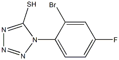 1-(2-bromo-4-fluorophenyl)-1H-1,2,3,4-tetrazole-5-thiol Struktur