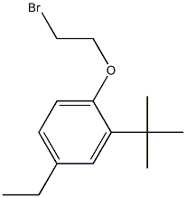 1-(2-bromoethoxy)-2-tert-butyl-4-ethylbenzene Struktur