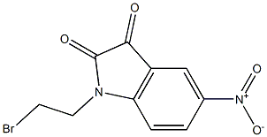 1-(2-bromoethyl)-5-nitro-2,3-dihydro-1H-indole-2,3-dione Struktur