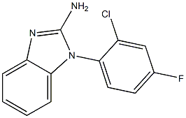 1-(2-chloro-4-fluorophenyl)-1H-1,3-benzodiazol-2-amine Struktur