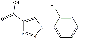 1-(2-chloro-4-methylphenyl)-1H-1,2,3-triazole-4-carboxylic acid Struktur