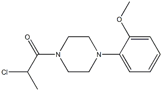 1-(2-chloropropanoyl)-4-(2-methoxyphenyl)piperazine Struktur