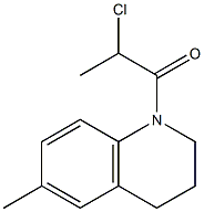 1-(2-chloropropanoyl)-6-methyl-1,2,3,4-tetrahydroquinoline Struktur