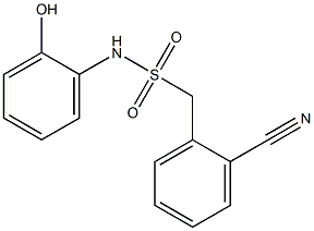 1-(2-cyanophenyl)-N-(2-hydroxyphenyl)methanesulfonamide Struktur