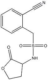 1-(2-cyanophenyl)-N-(2-oxooxolan-3-yl)methanesulfonamide Struktur