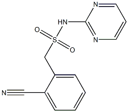 1-(2-cyanophenyl)-N-(pyrimidin-2-yl)methanesulfonamide Struktur