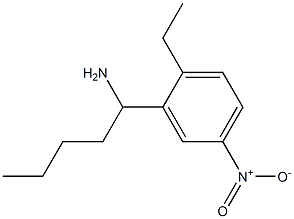 1-(2-ethyl-5-nitrophenyl)pentan-1-amine Struktur