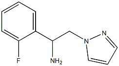 1-(2-fluorophenyl)-2-(1H-pyrazol-1-yl)ethanamine Struktur