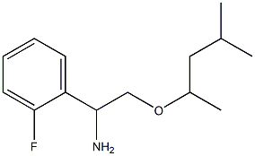 1-(2-fluorophenyl)-2-[(4-methylpentan-2-yl)oxy]ethan-1-amine Struktur