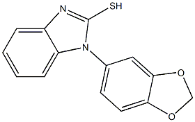 1-(2H-1,3-benzodioxol-5-yl)-1H-1,3-benzodiazole-2-thiol Struktur