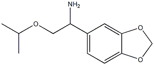 1-(2H-1,3-benzodioxol-5-yl)-2-(propan-2-yloxy)ethan-1-amine Struktur