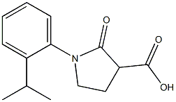 1-(2-isopropylphenyl)-2-oxopyrrolidine-3-carboxylic acid Struktur