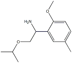 1-(2-methoxy-5-methylphenyl)-2-(propan-2-yloxy)ethan-1-amine Struktur