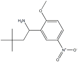 1-(2-methoxy-5-nitrophenyl)-3,3-dimethylbutan-1-amine Struktur