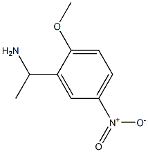 1-(2-methoxy-5-nitrophenyl)ethan-1-amine Struktur