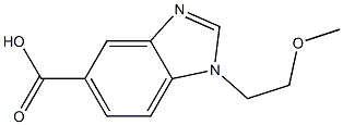 1-(2-methoxyethyl)-1H-1,3-benzodiazole-5-carboxylic acid Struktur