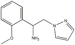 1-(2-methoxyphenyl)-2-(1H-pyrazol-1-yl)ethanamine Struktur