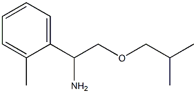 1-(2-methylphenyl)-2-(2-methylpropoxy)ethan-1-amine Struktur