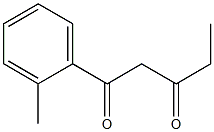 1-(2-methylphenyl)pentane-1,3-dione Struktur