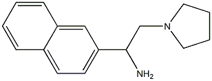 1-(2-naphthyl)-2-pyrrolidin-1-ylethanamine Struktur