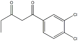 1-(3,4-dichlorophenyl)pentane-1,3-dione Struktur