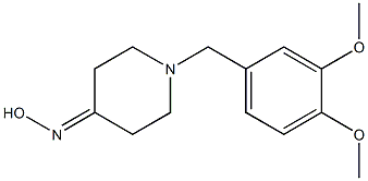 1-(3,4-dimethoxybenzyl)piperidin-4-one oxime Struktur