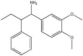 1-(3,4-dimethoxyphenyl)-2-phenylbutan-1-amine Struktur