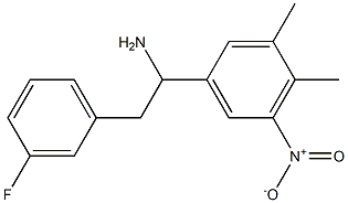 1-(3,4-dimethyl-5-nitrophenyl)-2-(3-fluorophenyl)ethan-1-amine Struktur