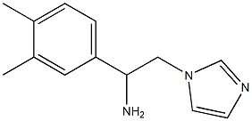 1-(3,4-dimethylphenyl)-2-(1H-imidazol-1-yl)ethan-1-amine Struktur