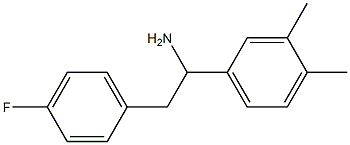 1-(3,4-dimethylphenyl)-2-(4-fluorophenyl)ethan-1-amine Struktur