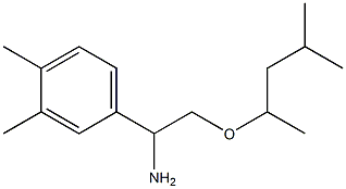 1-(3,4-dimethylphenyl)-2-[(4-methylpentan-2-yl)oxy]ethan-1-amine Struktur