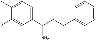 1-(3,4-dimethylphenyl)-3-phenylpropan-1-amine Struktur