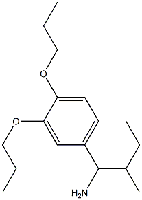 1-(3,4-dipropoxyphenyl)-2-methylbutan-1-amine Struktur