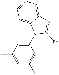 1-(3,5-dimethylphenyl)-1H-1,3-benzodiazole-2-thiol Struktur