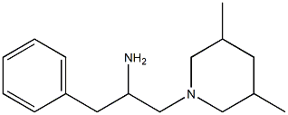 1-(3,5-dimethylpiperidin-1-yl)-3-phenylpropan-2-amine Struktur