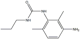 1-(3-amino-2,6-dimethylphenyl)-3-propylurea Struktur