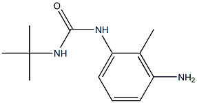 1-(3-amino-2-methylphenyl)-3-tert-butylurea Struktur