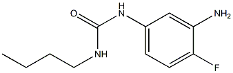 1-(3-amino-4-fluorophenyl)-3-butylurea Struktur