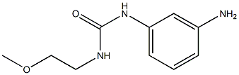 1-(3-aminophenyl)-3-(2-methoxyethyl)urea Struktur