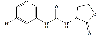 1-(3-aminophenyl)-3-(2-oxooxolan-3-yl)urea Struktur