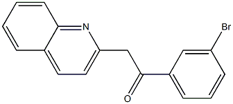 1-(3-bromophenyl)-2-(quinolin-2-yl)ethan-1-one Struktur