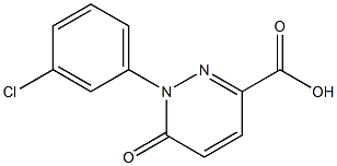 1-(3-chlorophenyl)-6-oxo-1,6-dihydropyridazine-3-carboxylic acid Struktur